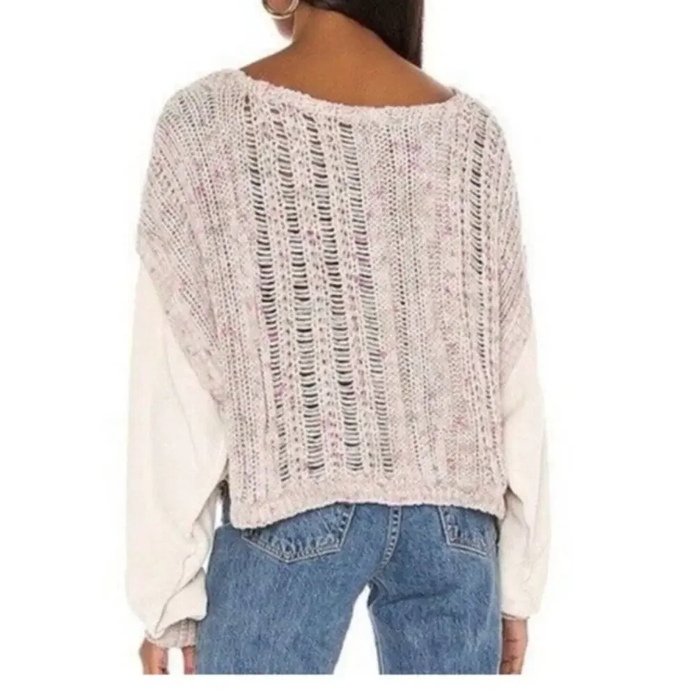 Free People Honey Cable Pullover size XS